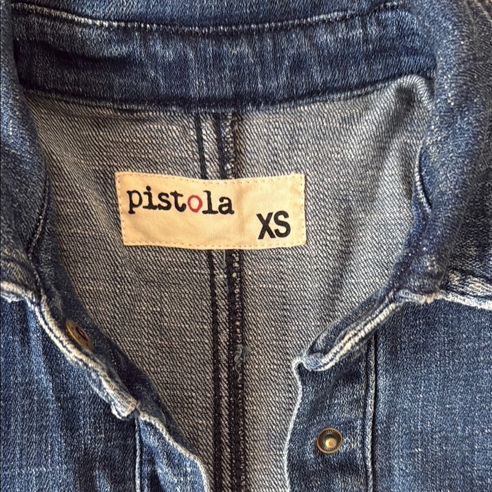 Pistola Blue Denim Jumpsuit - Picture 2 of 6